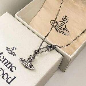 Vivienne Westwood Silver-Tone Orb Pendant Necklace